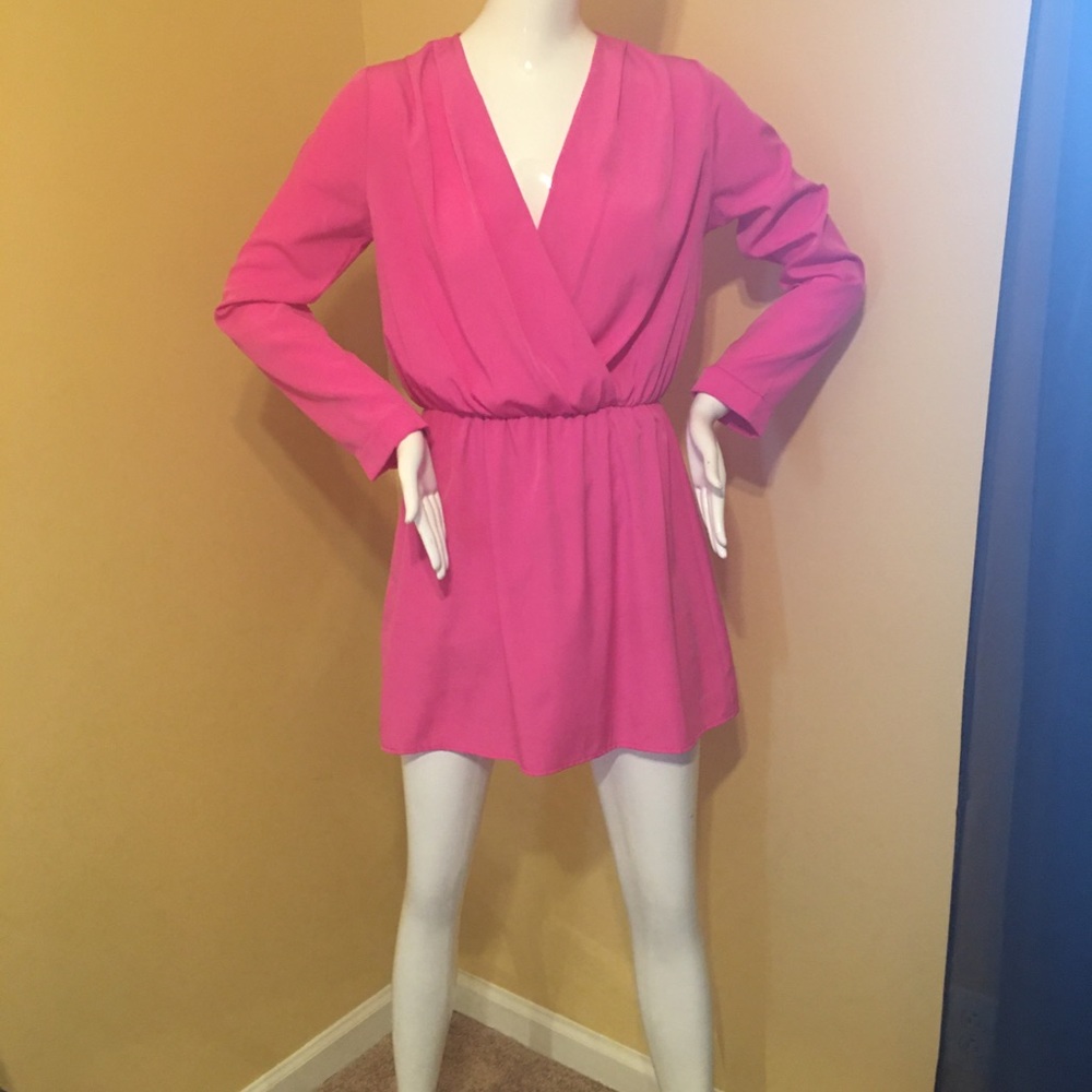 Hot pink dress